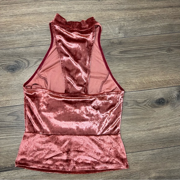 Free People Intimately | Crushed Velvet Mock Neck tank - Picture 4 of 9